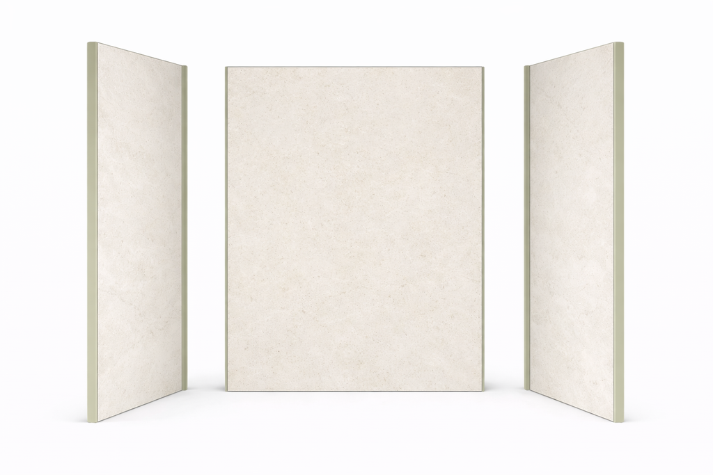 [WALL-LI-MAT] TRÜbath 3-Wall Shower Kit (Limes Ivory, Matte)