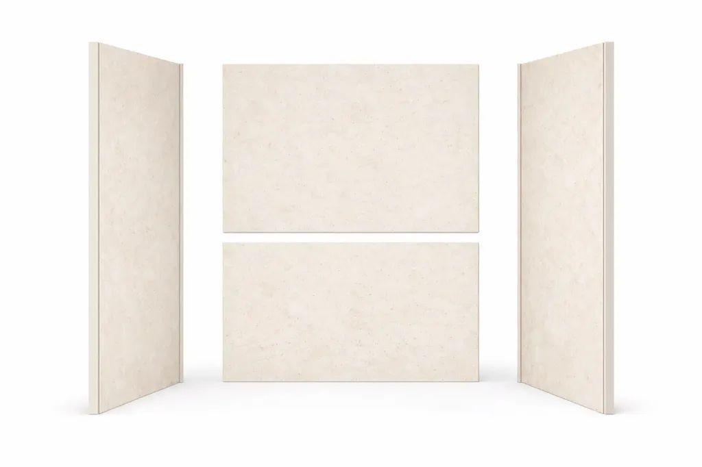 [WALL-LI-MAT] TRÜbath Ledge Wall Shower Kit  (Limes Ivory, Matte)